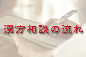 漢方相談　問診　診察　流れ　フロー　電話